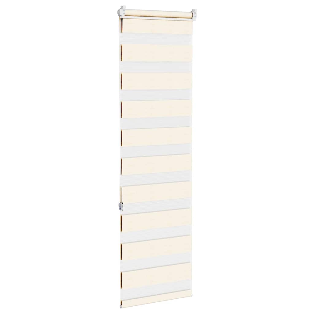 vidaXL Zebra Blind Marble Beige 50x150 cm Fabric Width 45.9 cm Polyester