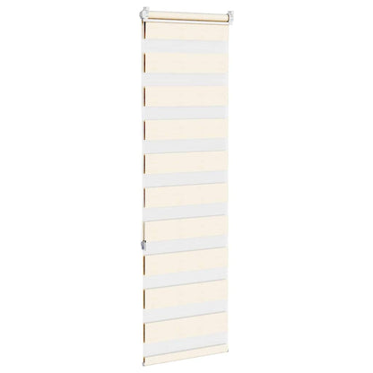 vidaXL Zebra Blind Marble Beige 50x150 cm Fabric Width 45.9 cm Polyester