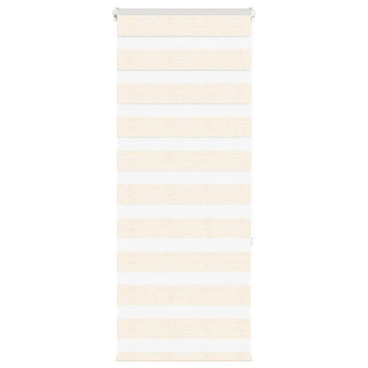vidaXL Zebra Blind Marble Beige 55x150cm Fabric Width 50.9cm Polyester
