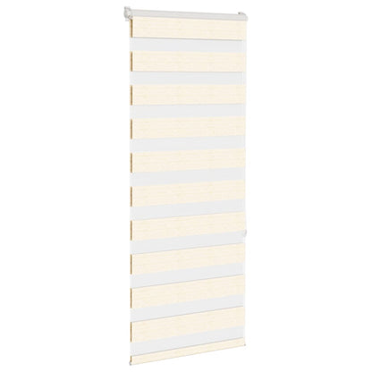 vidaXL Zebra Blind Marble Beige 55x150cm Fabric Width 50.9cm Polyester