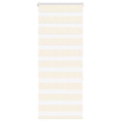 vidaXL Zebra Blind Marble Beige 60x150 cm Fabric Width 55.9 cm Polyester