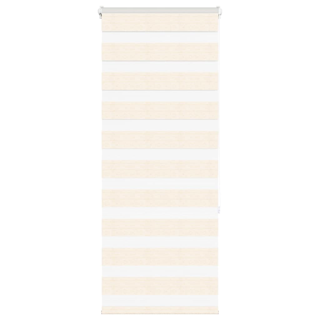 vidaXL Zebra Blind Marble Beige 65x150 cm Fabric Width 60.9 cm Polyester