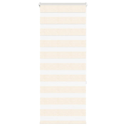 vidaXL Zebra Blind Marble Beige 65x150 cm Fabric Width 60.9 cm Polyester