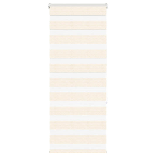 vidaXL Zebra Blind Marble Beige 65x150 cm Fabric Width 60.9 cm Polyester
