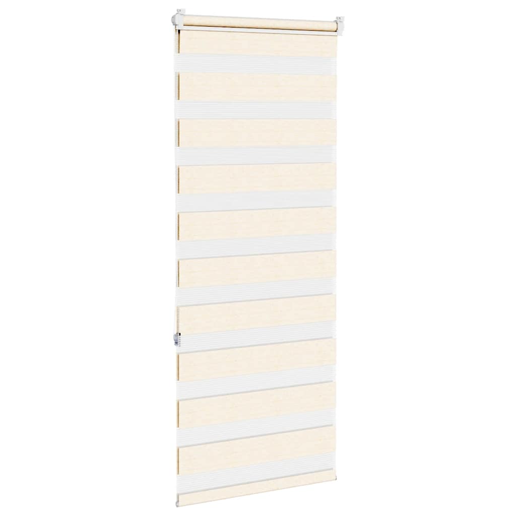 vidaXL Zebra Blind Marble Beige 65x150cm Fabric Width 60.9cm Polyester