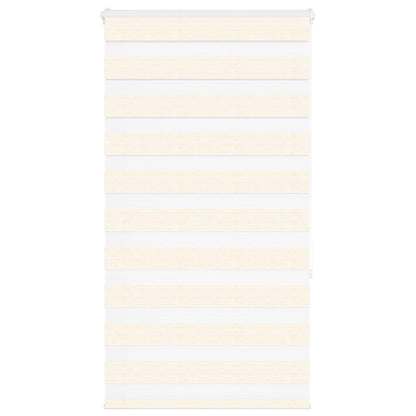 vidaXL Zebra Blind Marble Beige 85x150 cm Fabric Width 80.9 cm Polyester