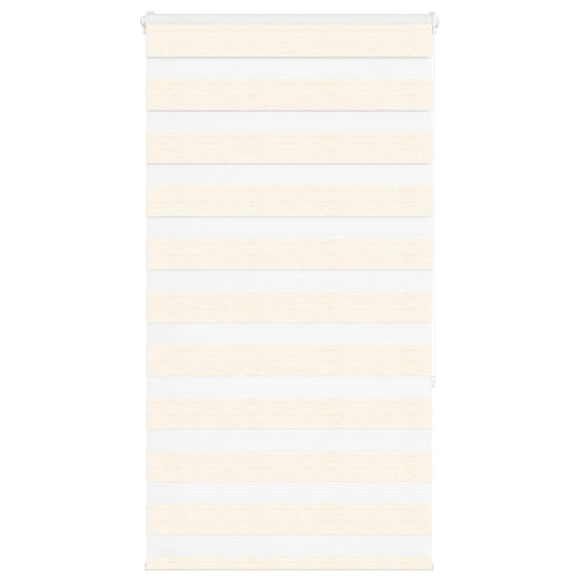 vidaXL Zebra Blind Marble Beige 85x150 cm Fabric Width 80.9 cm Polyester