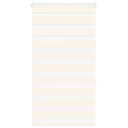 vidaXL Zebra Blind Marble Beige 90x150 cm Fabric Width 85.9 cm Polyester