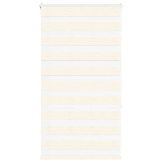 vidaXL Zebra Blind Marble Beige 90x150 cm Fabric Width 85.9 cm Polyester