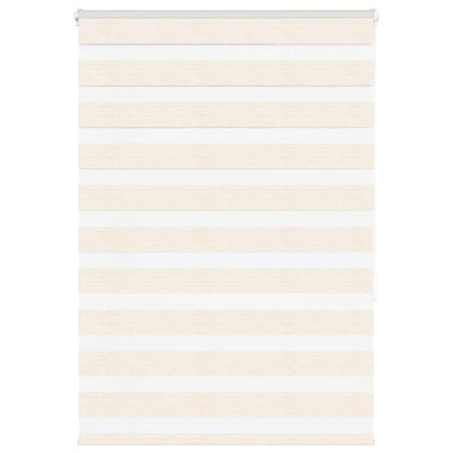 vidaXL Zebra Blind Marble Beige 95x150 cm Fabric Width 90.9 cm Polyester