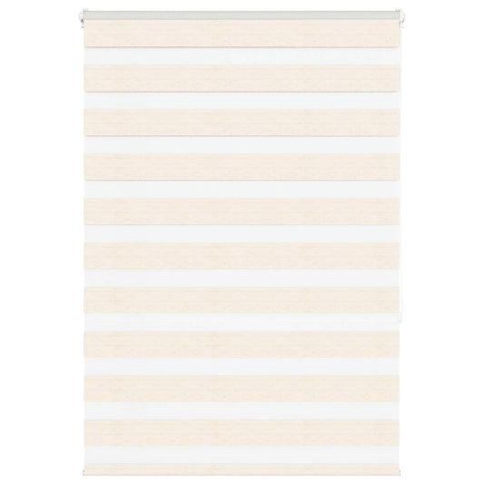 vidaXL Zebra Blind Marble Beige 95x150 cm Fabric Width 90.9 cm Polyester