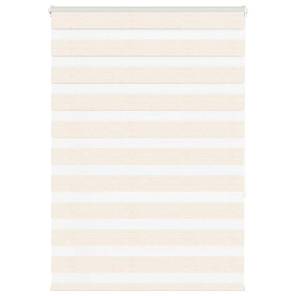 vidaXL Zebra Blind Marble Beige 100x150 cm Fabric Width 95.9 cm
