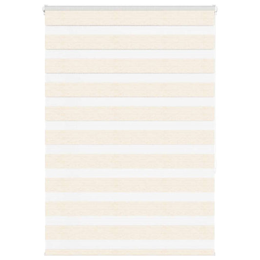 vidaXL Zebra Blind Marble Beige 115x150 cm Fabric Width 110.9 cm Polyester