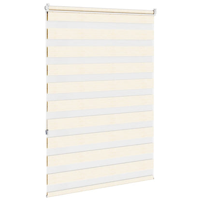 vidaXL Zebra Blind Marble Beige 115x150 cm Fabric Width 110.9 cm Polyester