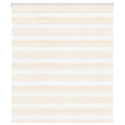 vidaXL Zebra Blind Marble Beige 120x150 cm Fabric Width 115.9 cm Polyester