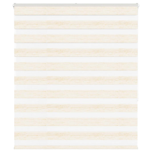 vidaXL Zebra Blind Marble Beige 120x150 cm Fabric Width 115.9 cm Polyester