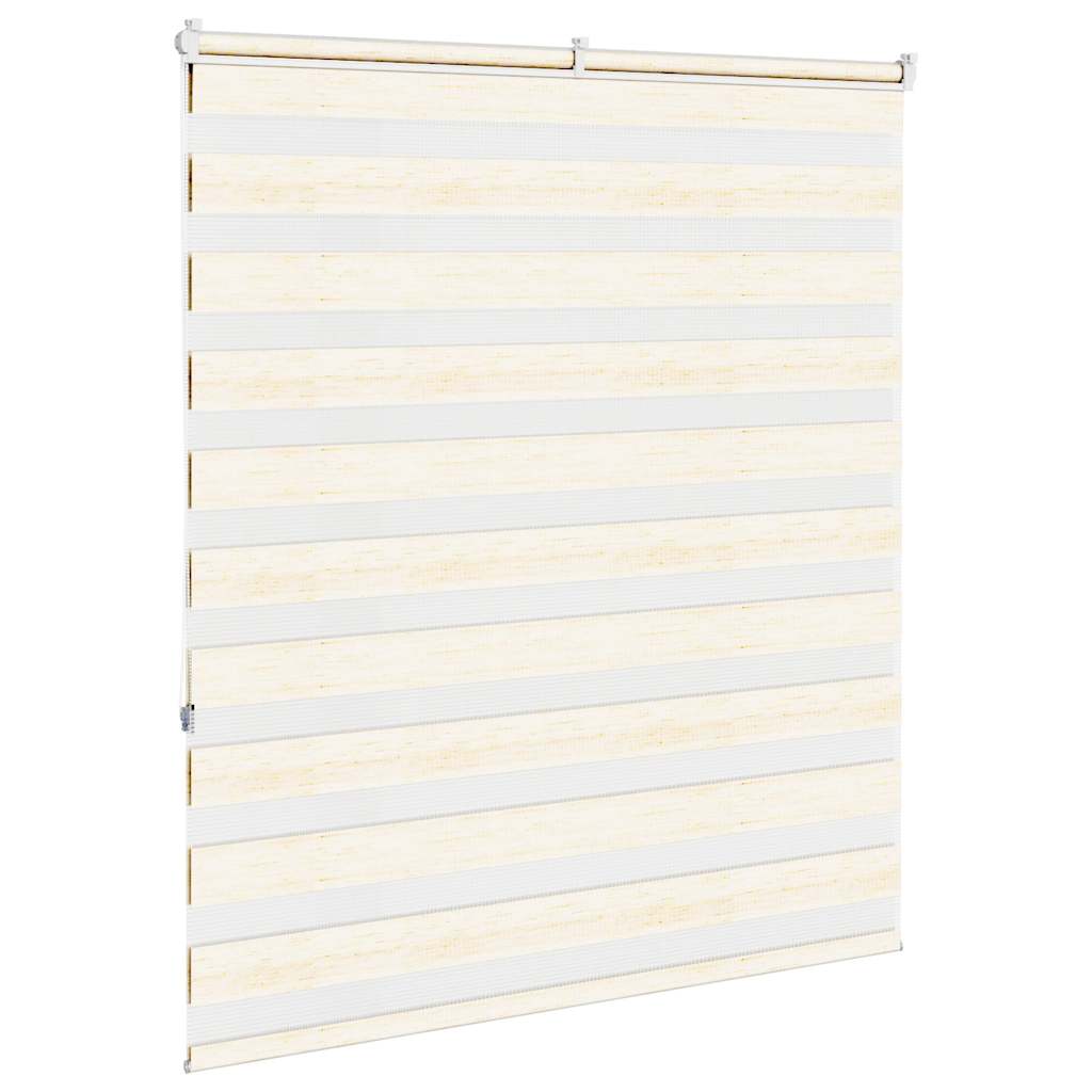 vidaXL Zebra Blind Marble Beige 120x150 cm Fabric Width 115.9 cm