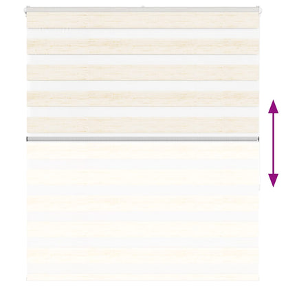 vidaXL Zebra Blind Marble Beige 120x150 cm Fabric Width 115.9 cm