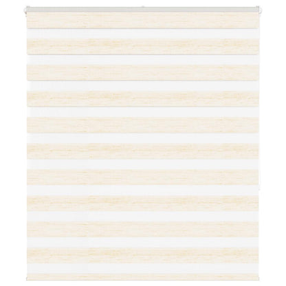 vidaXL Zebra Blind Marble Beige 125x150 cm Fabric Width 120.9 cm Polyester