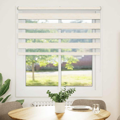 vidaXL Zebra Blind Marble Beige 125x150 cm Fabric Width 120.9 cm