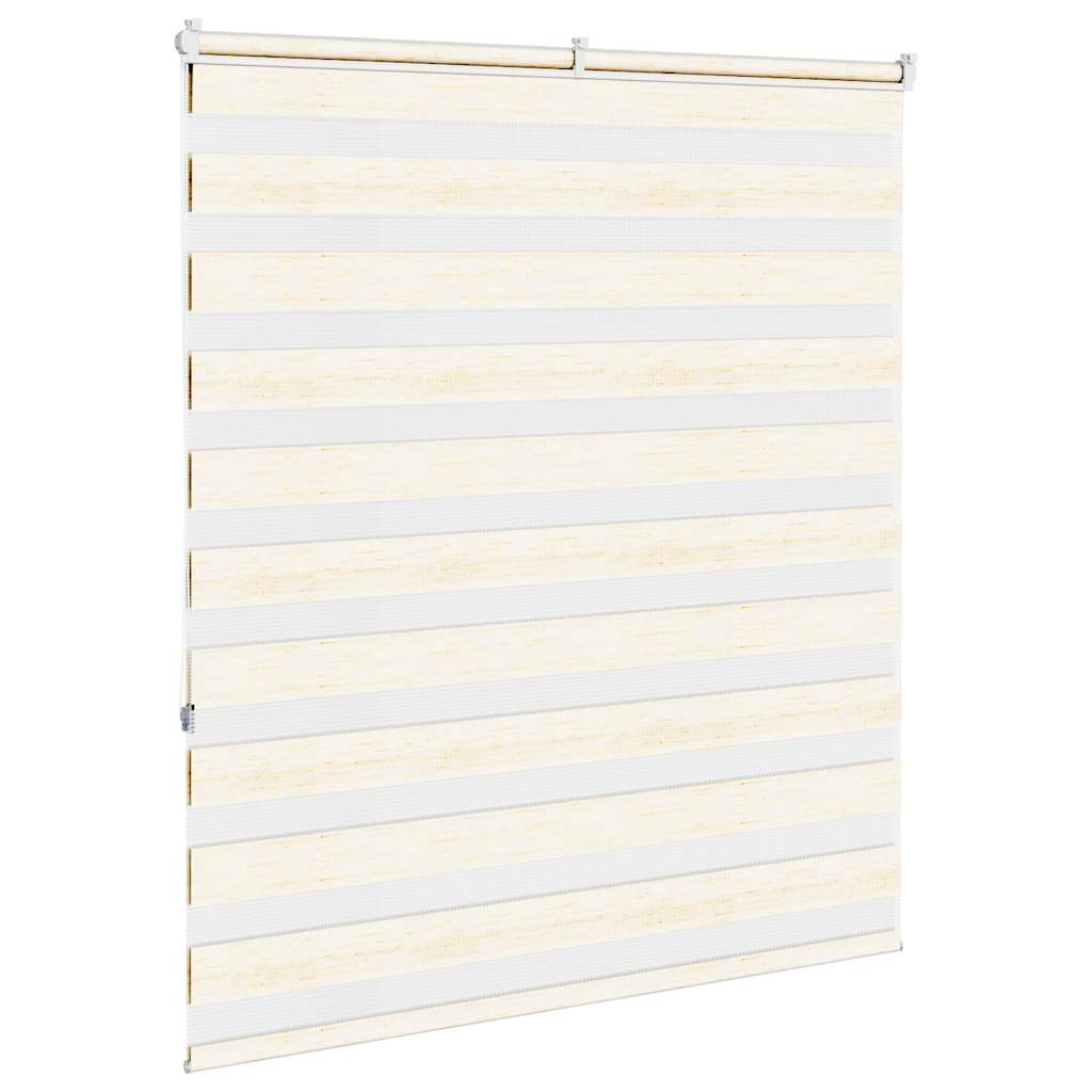 vidaXL Zebra Blind Marble Beige 125x150 cm Fabric Width 120.9 cm Polyester