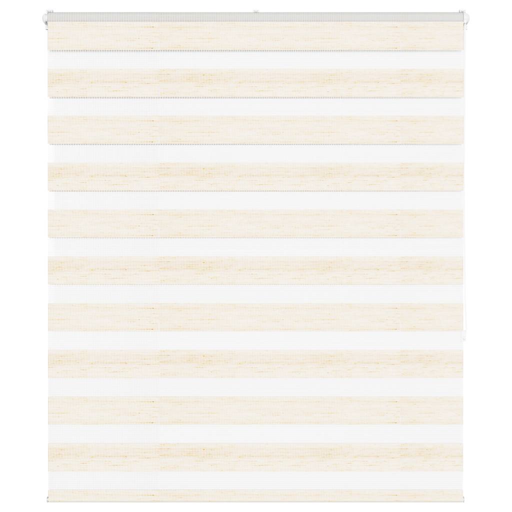 vidaXL Zebra Blind Marble Beige 135x150 cm Fabric Width 130.9 cm Polyester