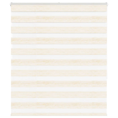 vidaXL Zebra Blind Marble Beige 135x150 cm Fabric Width 130.9 cm Polyester