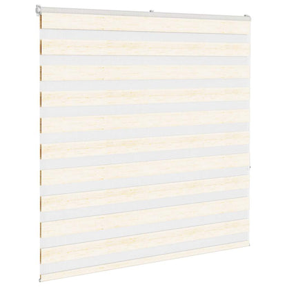 vidaXL Zebra Blind Marble Beige 150x150 cm Fabric Width 145.9 cm