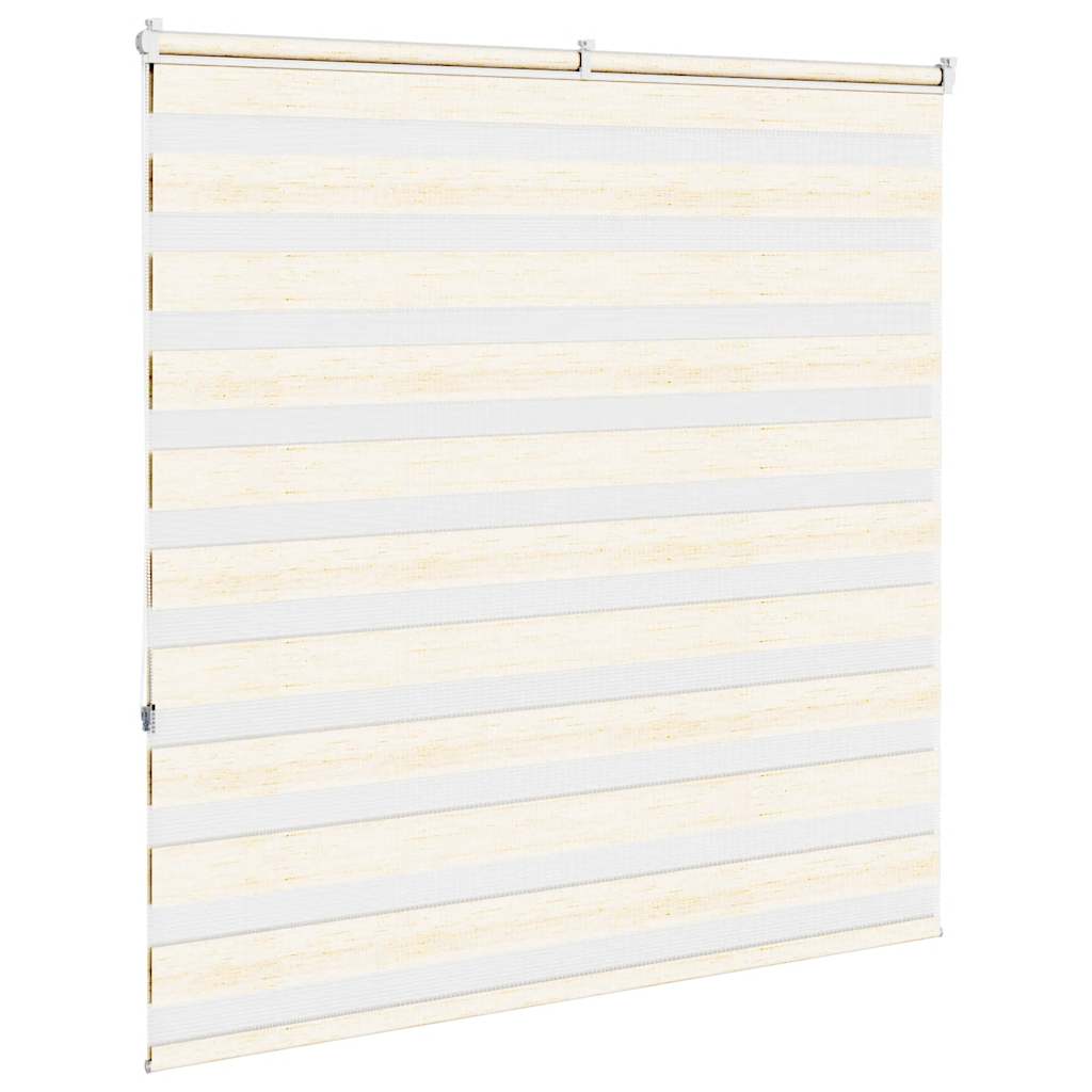 vidaXL Zebra Blind Marble Beige 150x150 cm Fabric Width 145.9 cm