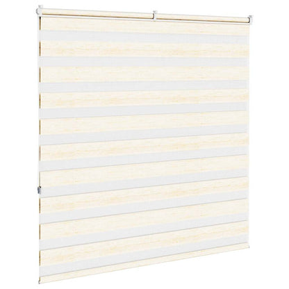vidaXL Zebra Blind Marble Beige 150x150 cm Fabric Width 145.9 cm