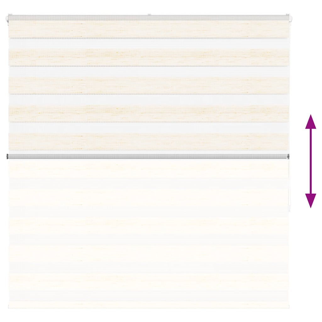 vidaXL Zebra Blind Marble Beige 150x150 cm Fabric Width 145.9 cm