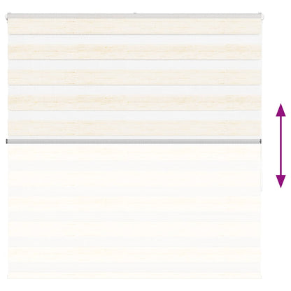 vidaXL Zebra Blind Marble Beige 150x150 cm Fabric Width 145.9 cm