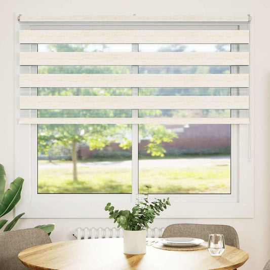 vidaXL Zebra Blind Marble Beige 155x150 cm Fabric Width 150.9 cm