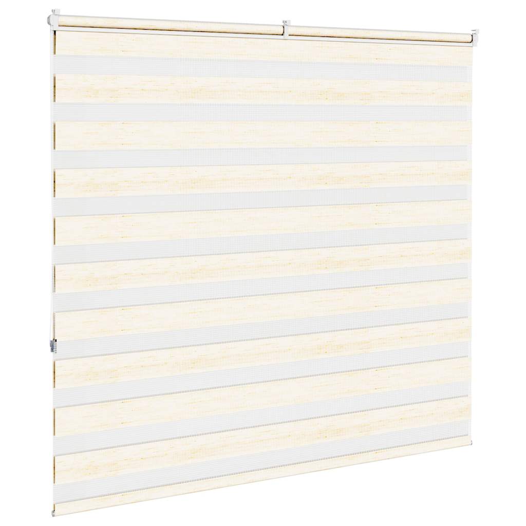 vidaXL Zebra Blind Marble Beige 160x150 cm Fabric Width 155.9 cm