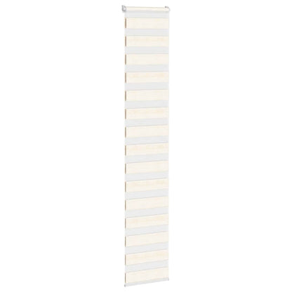 vidaXL Zebra Blind Marble Beige 40x200 cm Fabric Width 35.9 cm Polyester