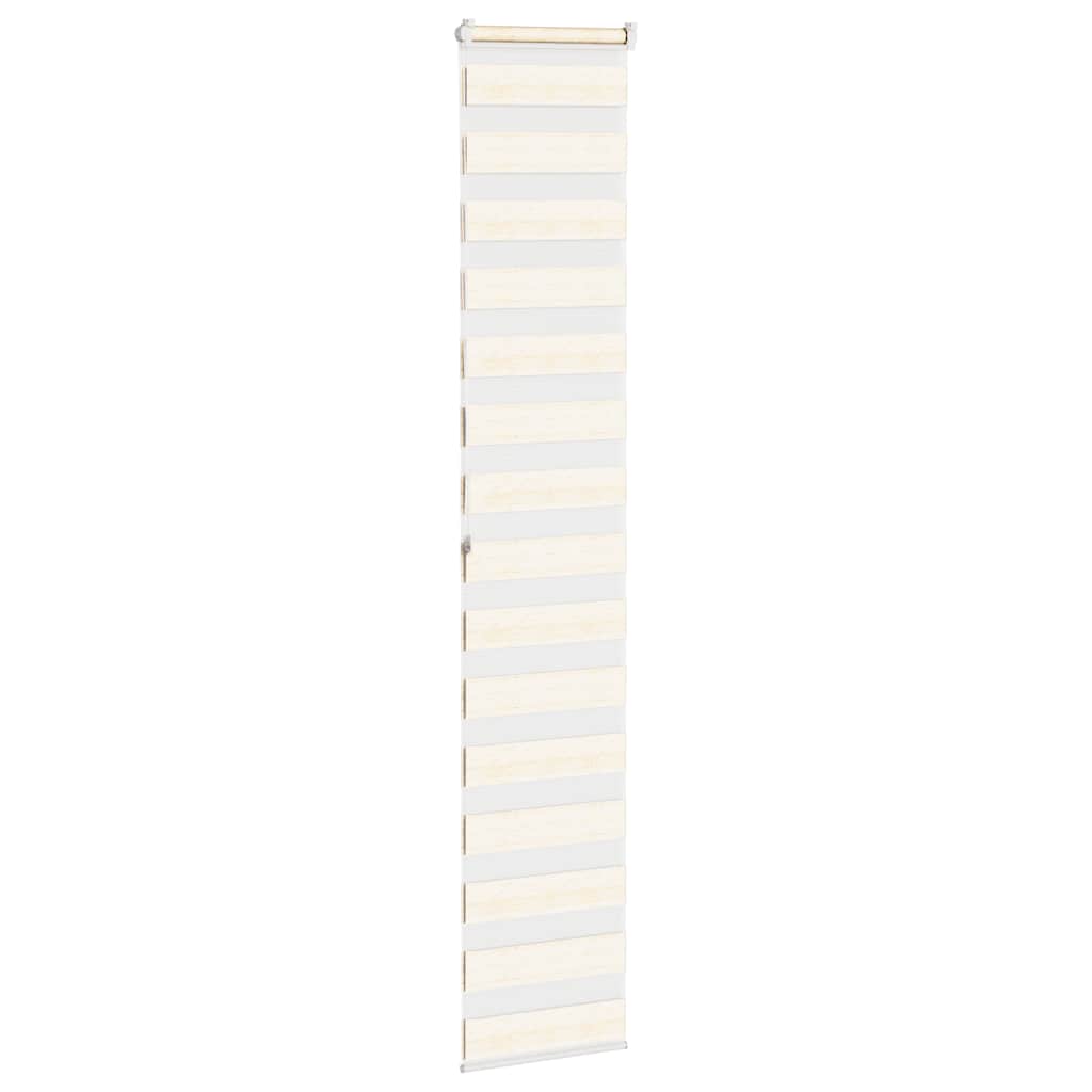 vidaXL Zebra Blind Marble Beige 40x200 cm Fabric Width 35.9 cm Polyester