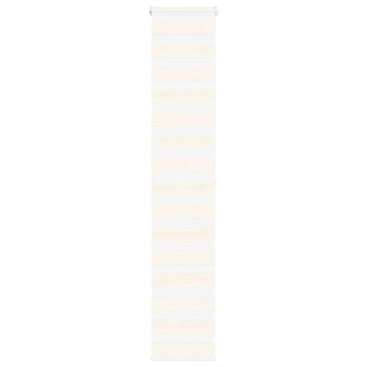vidaXL Zebra Blind Marble Beige 45x200 cm Fabric Width 40.9 cm Polyester