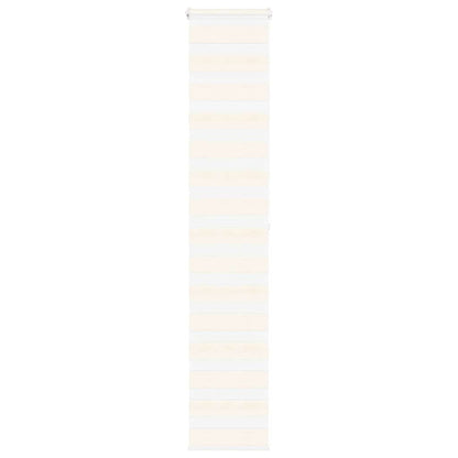 vidaXL Zebra Blind Marble Beige 45x200 cm Fabric Width 40.9 cm Polyester