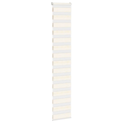 vidaXL Zebra Blind Marble Beige 45x200 cm Fabric Width 40.9 cm Polyester