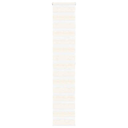 vidaXL Zebra Blind Marble Beige 50x200cm Fabric Width 45.9cm Polyester