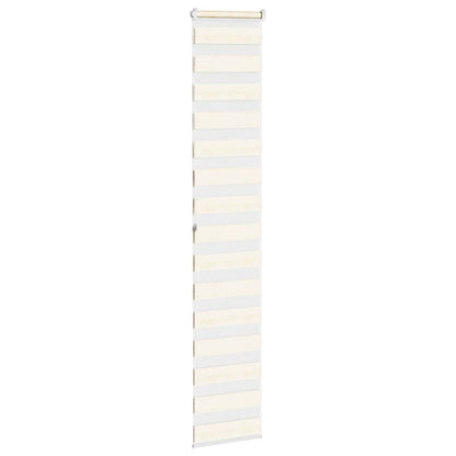 vidaXL Zebra Blind Marble Beige 50x200cm Fabric Width 45.9cm Polyester