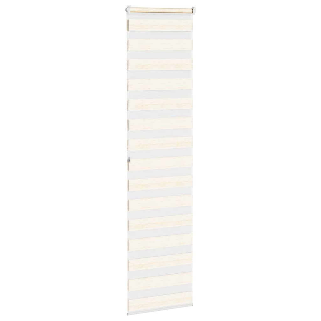 vidaXL Zebra Blind Marble Beige 55x200cm Fabric Width 50.9cm Polyester