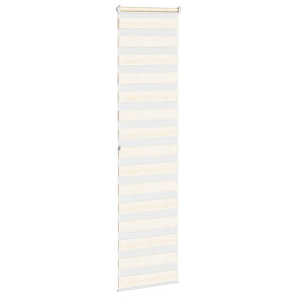 vidaXL Zebra Blind Marble Beige 55x200cm Fabric Width 50.9cm Polyester