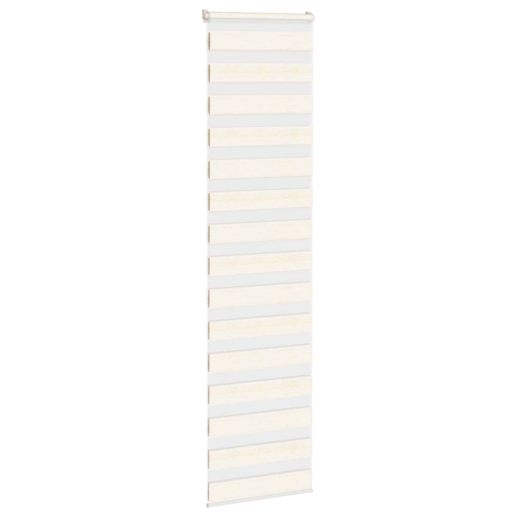 vidaXL Zebra Blind Marble Beige 65x200cm Fabric Width 60.9cm Polyester