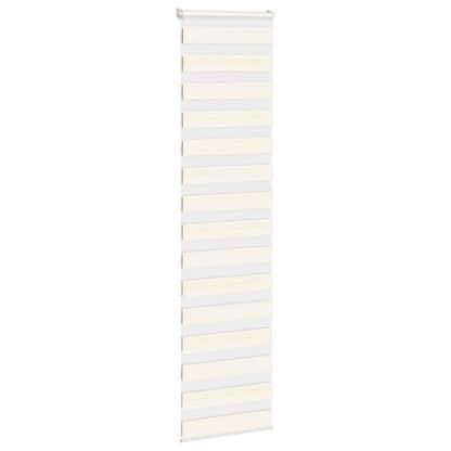 vidaXL Zebra Blind Marble Beige 65x200cm Fabric Width 60.9cm Polyester