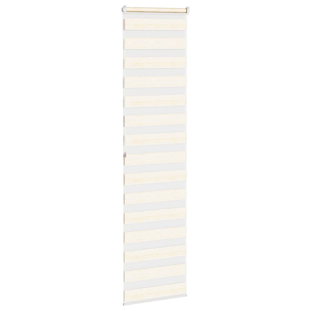 vidaXL Zebra Blind Marble Beige 65x200cm Fabric Width 60.9cm Polyester