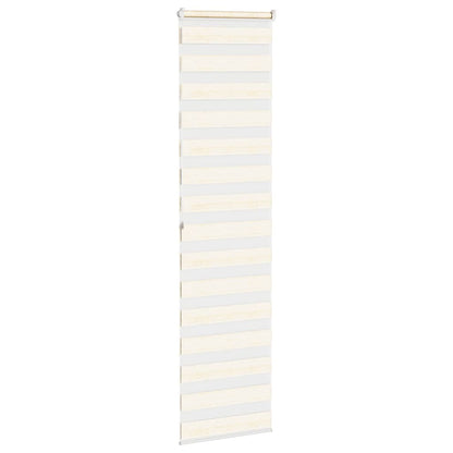 vidaXL Zebra Blind Marble Beige 65x200cm Fabric Width 60.9cm Polyester
