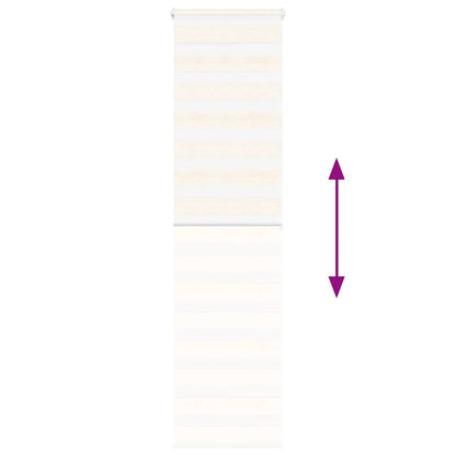 vidaXL Zebra Blind Marble Beige 65x200cm Fabric Width 60.9cm Polyester