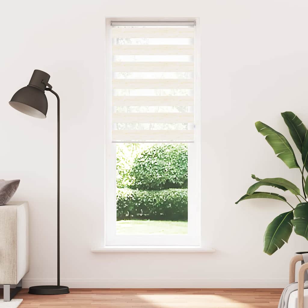 vidaXL Zebra Blind Marble Beige 70x200cm Fabric Width 65.9cm Polyester