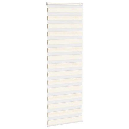 vidaXL Zebra Blind Marble Beige 75x200cm Fabric Width 70.9cm Polyester